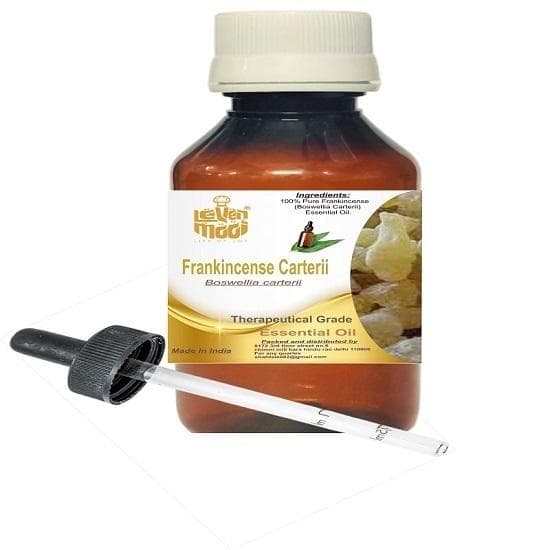 Levenmooi Frankincense Carterii (Boswellia Carterii) Ren och naturlig eterisk olja av terapeutisk kvalitet i plast med pipett