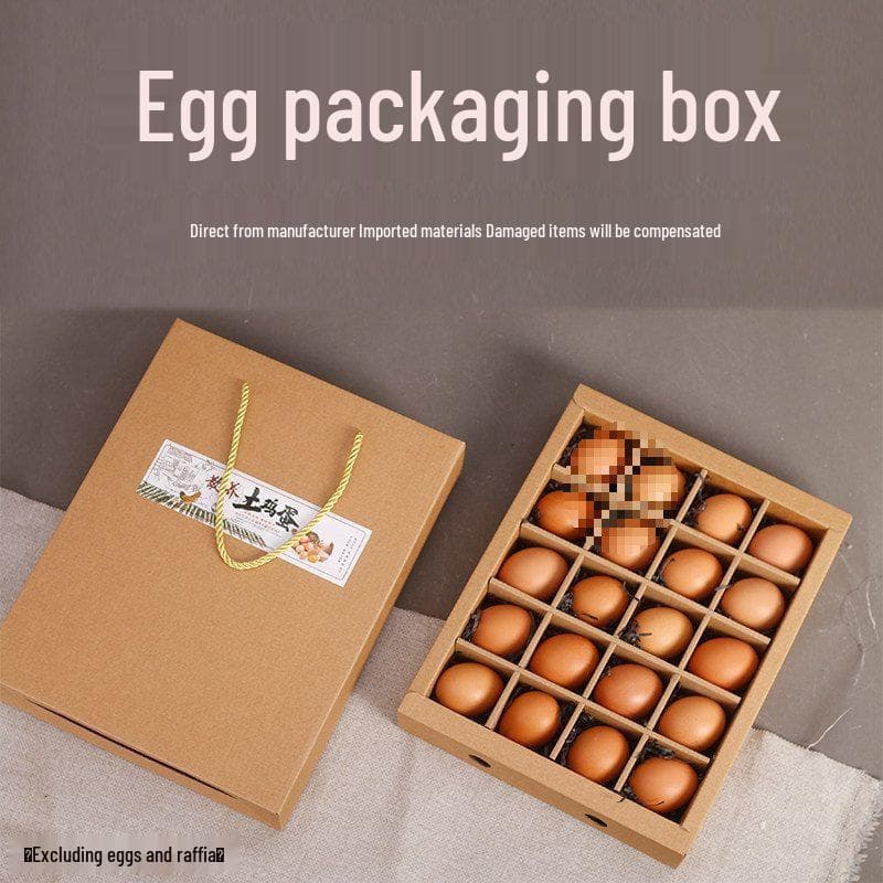 Universell Äggförpackningslåda för 20, 30, 40 eller 60 Vaktel-, Ankd- eller Vaktelägg - Kartongpresentförpackning