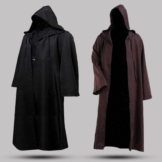 Vuxenkappa Kappa Huva Cape Robe med hatt Pojkar Flickor Rollspelande andningsdräkt för Halloween Cosplay Makeup Party cm svart
