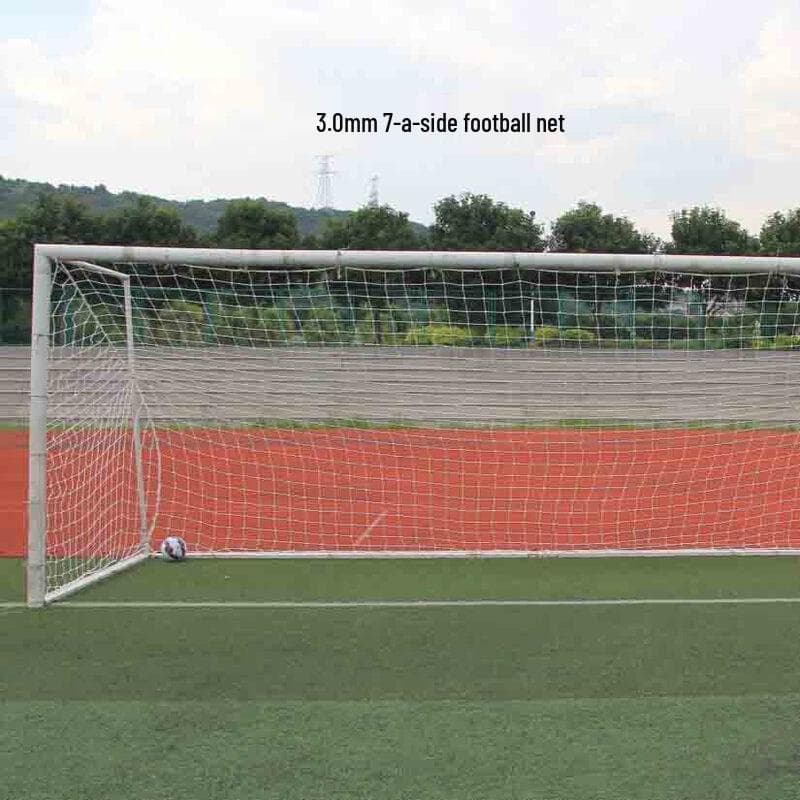 Barnmål nät för 7-a-side fotboll, vitt PE