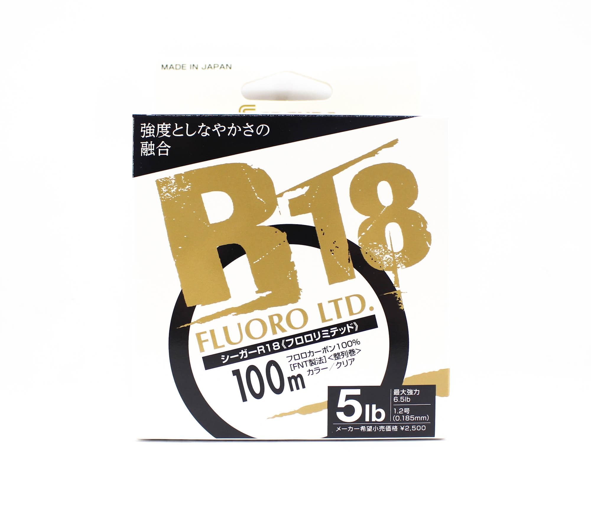 Seaguar Fluorkarbon R18F Fluoro Ltd Lina 100m 5lb-0.185mm (0052) ren