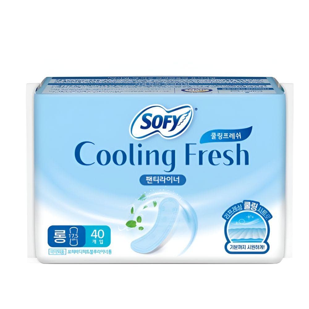 SOFY Cooling Fresh Trosskydd Långa 40 st Andningsbara Svala Daglig Feminint Vårdskydd