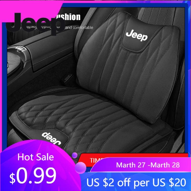 För Jeep Bilbarnstolstillbehör Sitsdyna Ländryggsstöd För Jeep Renegade Wagoneer Avenger Recon Wrangler JK Gladiator Comp