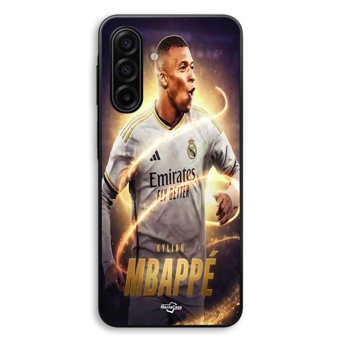 Skal För Samsung Galaxy A17 Kylian Mbappe Real Madrid Bakgrund Maniacase svart
