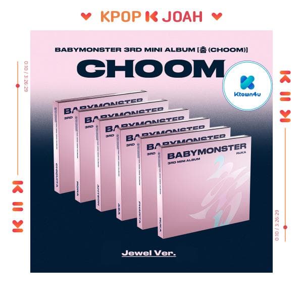 [POB] BABYMONSTER [CHOOM] 3:e Minialbum (Jewel ver.)