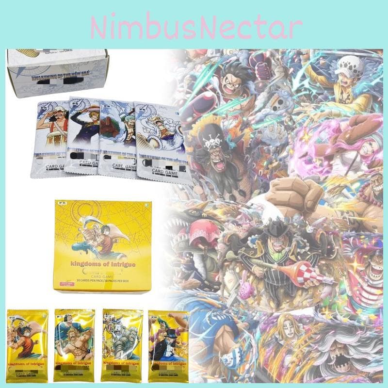 One Piece Kortspel Pvc Lek med Boosterkort För Samlare Och Spel gul