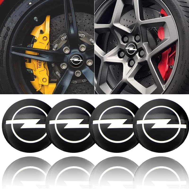4 st 56mm 60mm Bilfälg Centerkåpa Fälgskydd Emblem Dekaler För Opel Insignia Astra Antara Meriva Zafira H G Corsa