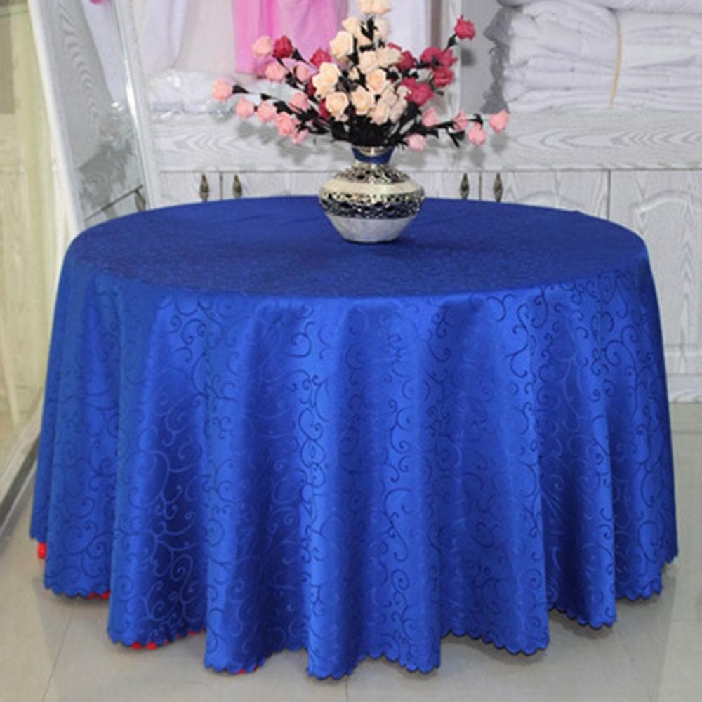 Bordsduk Rund Polyester Jacquard Bröllopsduk Morning Glory Print Elegant bordskläder för matbord Heminredning