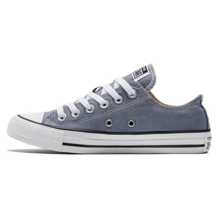 Converse Chuck Taylor All Star Trendiga Bekväma Låga Canvas-skor Unisex Sneakers Grå Vit A02802C cm