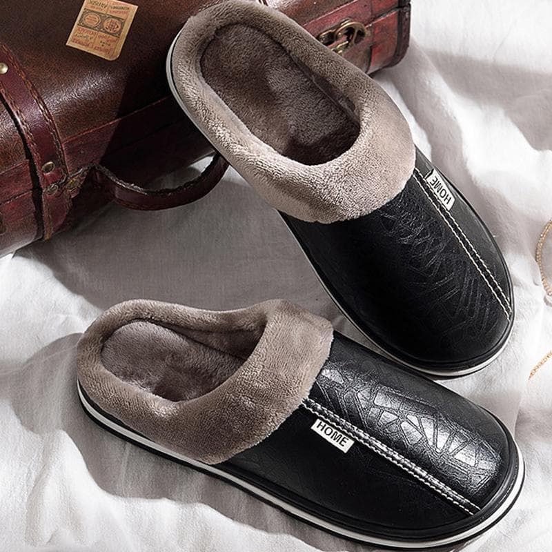 Hustofflor Mjuka Hustofflor Anti-slip-on Skor Inomhus För Män och Kvinnor Vinterskor cm marinblå färg