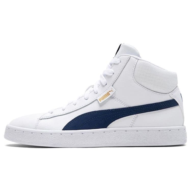 Puma 1948 Mid Läder Mode Enkla Höga Sneakers Unisex Sneakers Vita 359169-08 cm