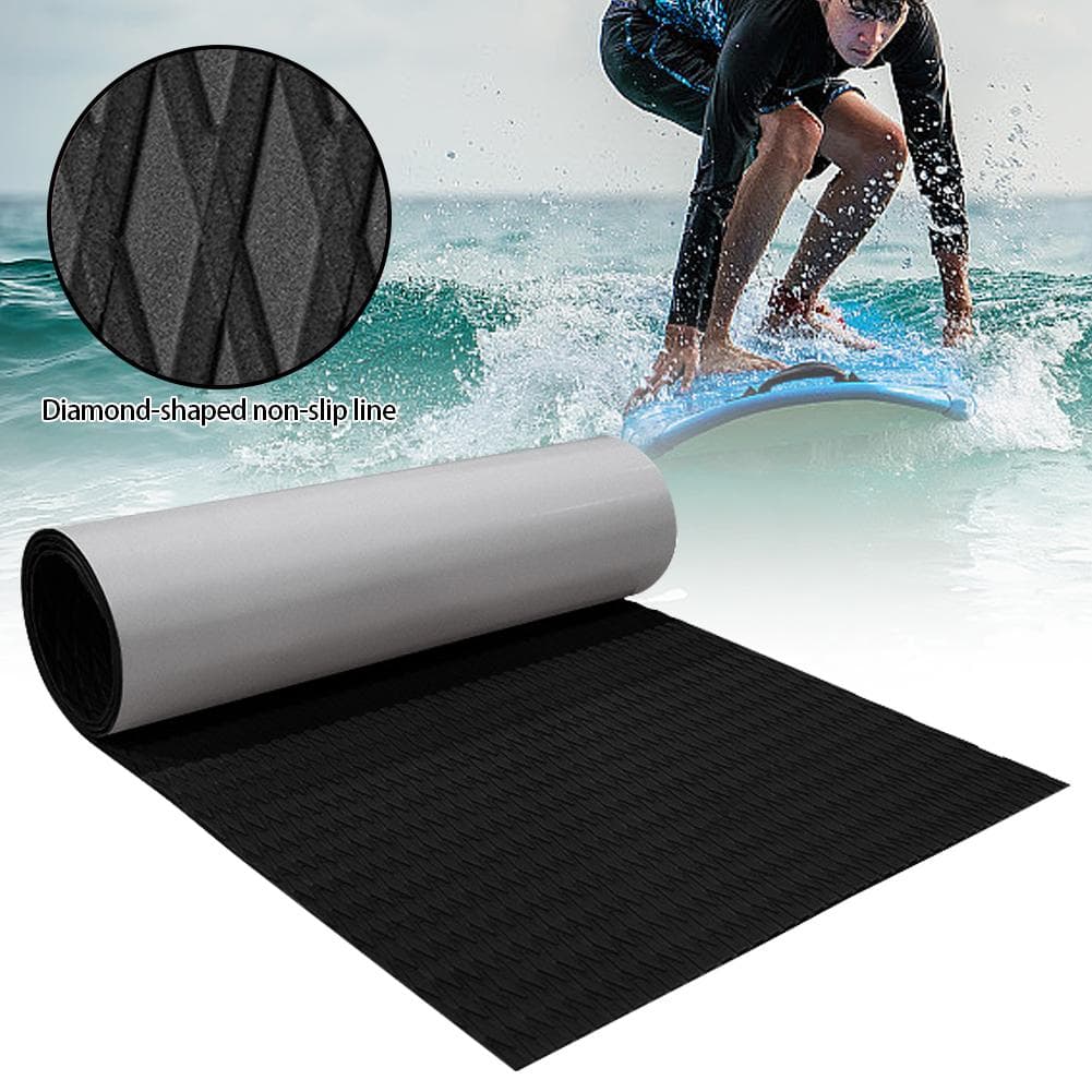 EVA Traction Foam Surfbräda Jet Skis Pads Anti-Slip SUP Paddleboard Båt Däckmatta Vattenskoter Vattensport Golvmatta 410x1200mm mörkgrå färg