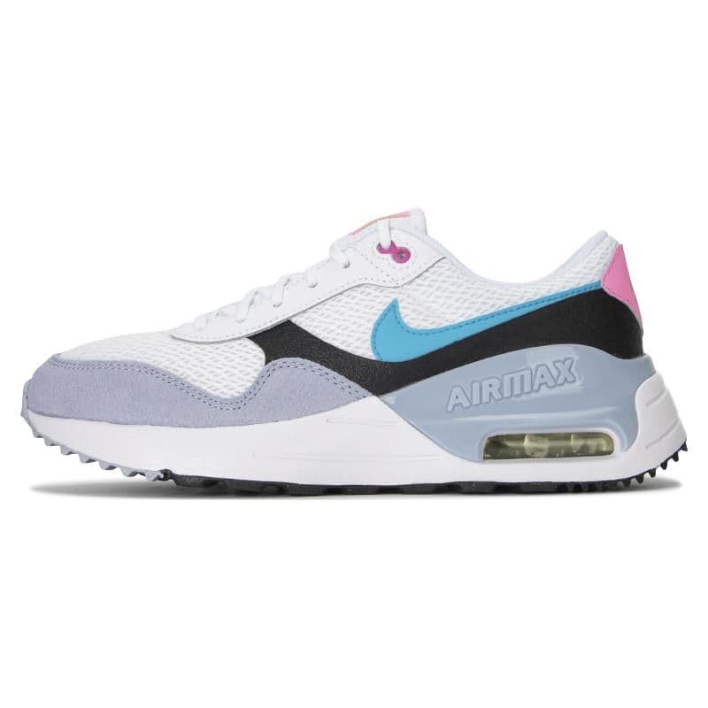 Nike Air Max SYSTM GS Starka färger! Barn Sneakers Vit Svart Blå-Viskning DQ0284-106 cm