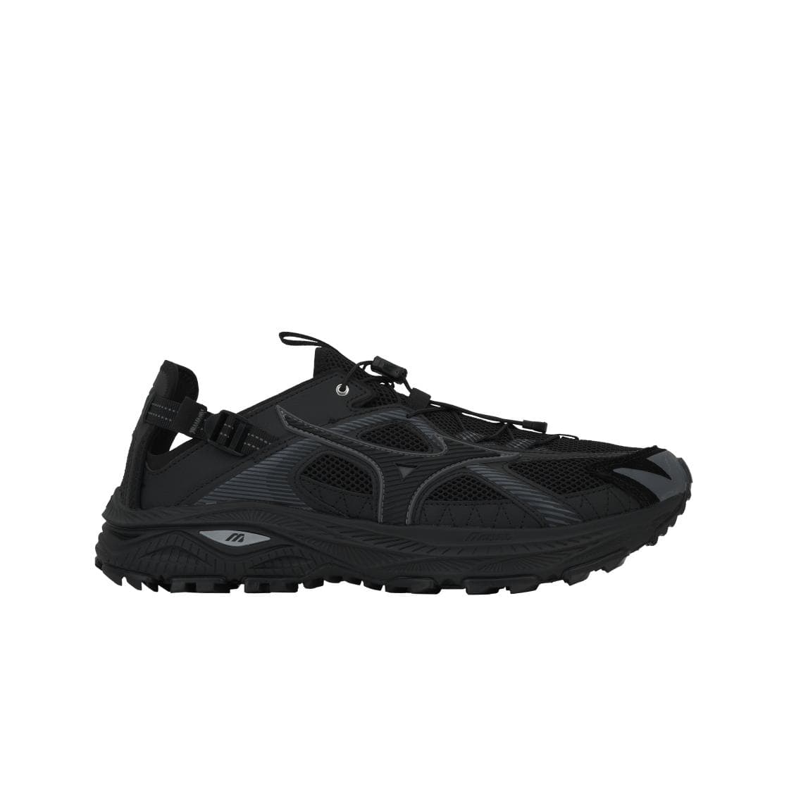 Mizuno Racer Trail SE Retro Mångsidig Bekväm Halkfri Andningsbar Snabbtorkande Slitstark Bäckskor Unisex Skor Svart D1GH241903 cm