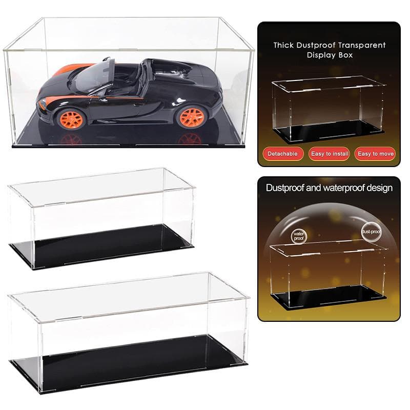 Genomskinlig akryl Vitrineskåp Förvaringslåda Kub Montera Dammtät Vitrine för samlarföremål Actionfigurer Leksaker Desktopförvaring
