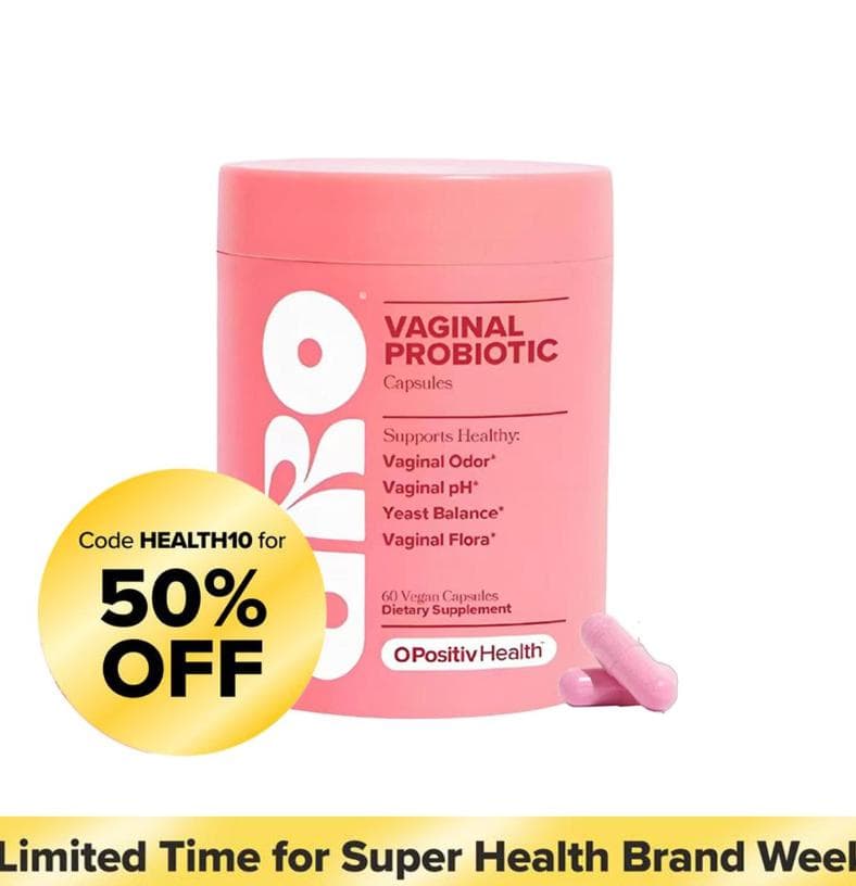 O Positiv URO Vaginala Probiotika för Kvinnor pH-balans med Prebiotika & Lactobacillus – Främjar Frisk Vaginaldoft & Flora, 60 Kapslar (Paket om