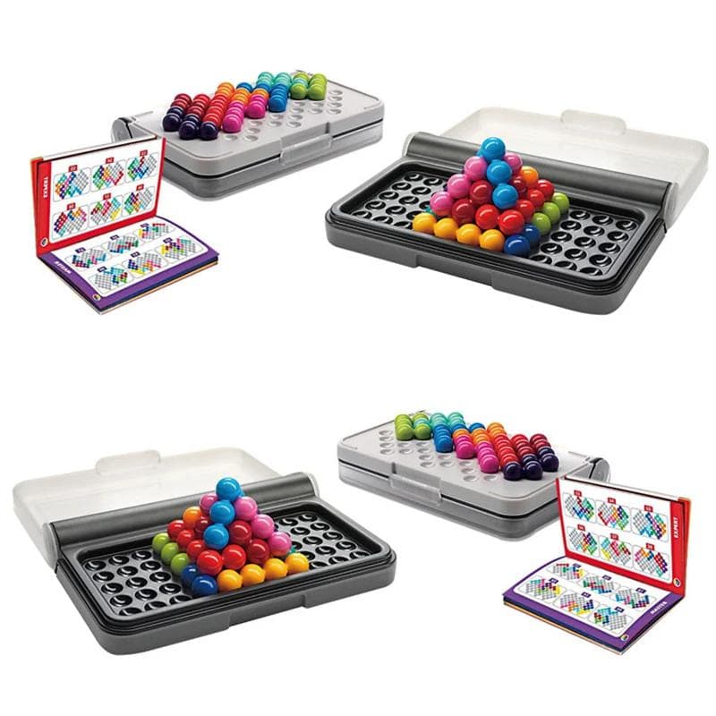 1Box ​​Intelligence Magic Beads Resespel för barn och vuxna ett kognitivt färdighetsbyggande hjärnspel Montessorileksaker för barn