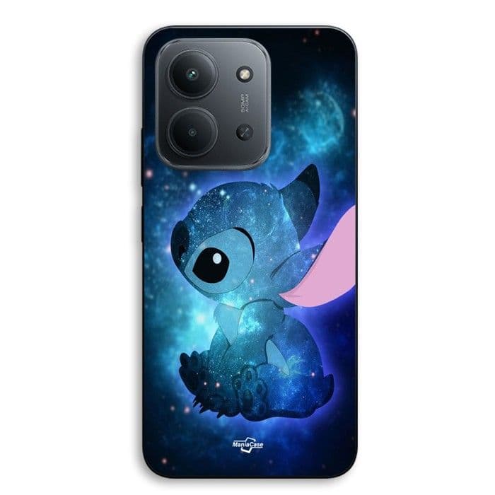 Fodral För Xiaomi Redmi 15C 5g Stitch blå stor blå Maniacase svart
