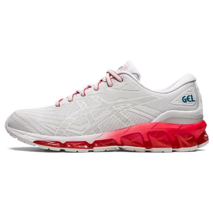 Asics Gel-Quantum 360 7 Bekväma Slitstarka Andningsbara Låga Casual Löparskor Herrsneaker Vit Röd 1201A698-021 cm