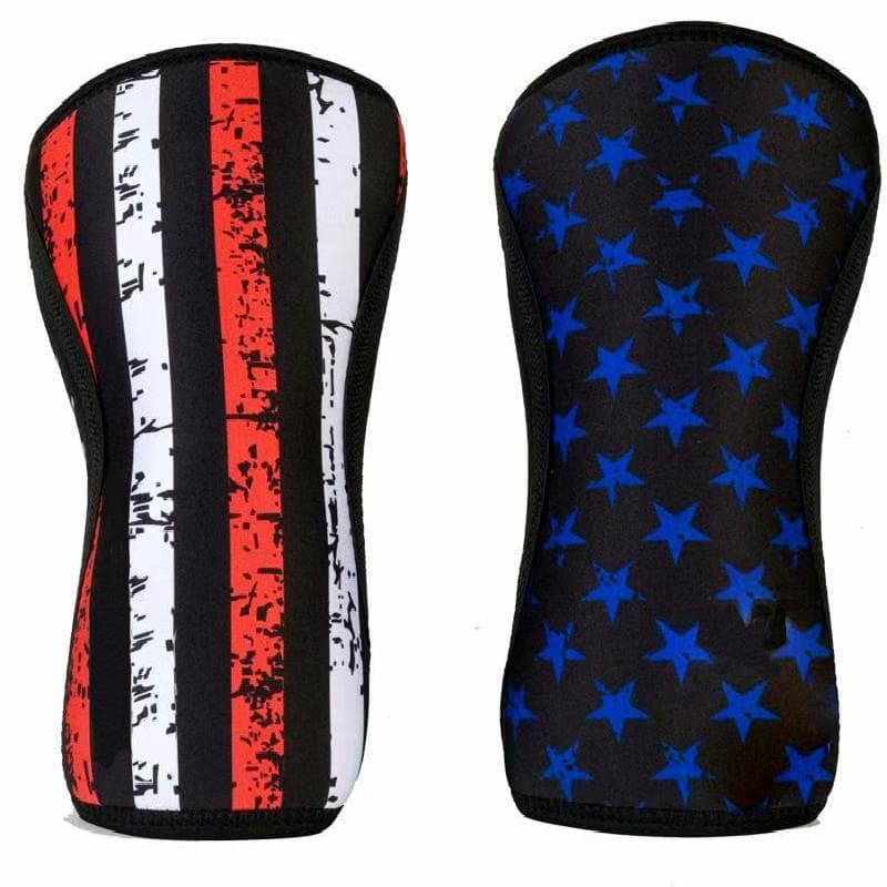 Knäskydd för tyngdlyftning (1 par) Premiumstöd & Kompression - Styrkelyft & Crossfit - 7 mm Neoprenärm