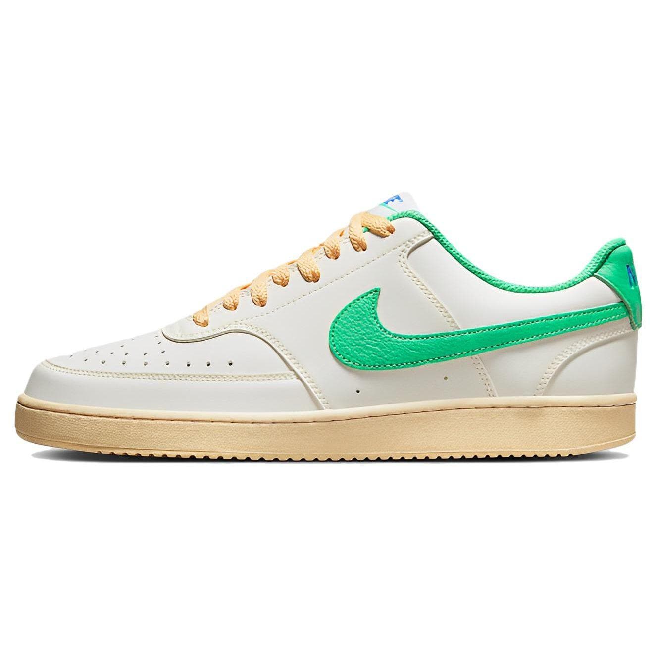 Nike Court Vision Low Sail Electric Algae Herr Sneakers Kräm Pale-Vanilla Mellanblå FJ5437-133 cm
