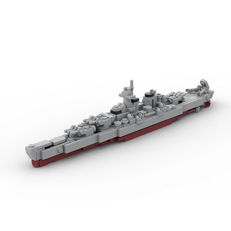 Ocean Battleship Byggkloss Militär Jagare Slagskepp Monteringsleksak Modell Kompatibel Med Små Partiklar