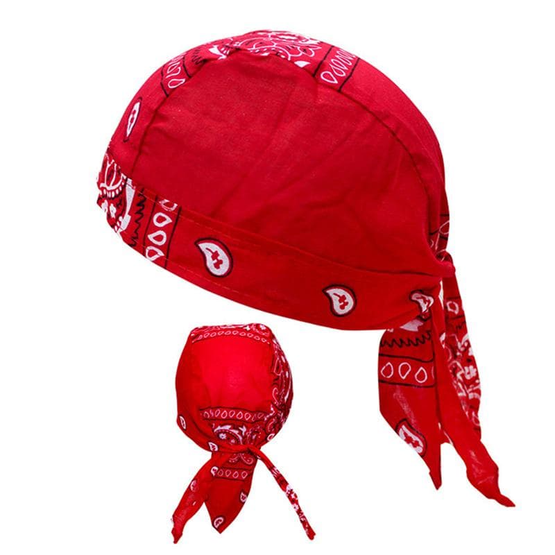 Kvinnor Män Bandana Hatt Bomull Unisex Durag Tryck Keps Mode Pirat Huvudduk cm