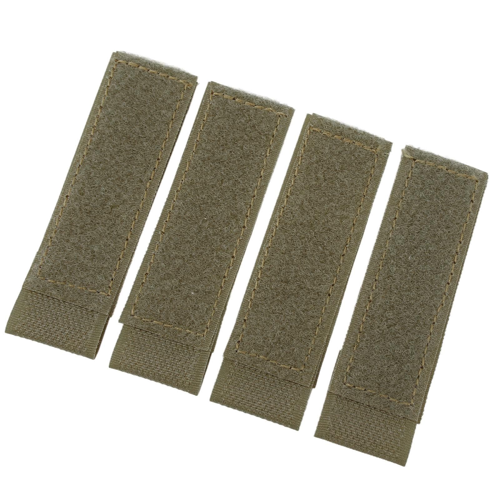 4 st Kardborrepatch Nylon Kardborre Molle Fästplatta för Träningsväst Jakt grön