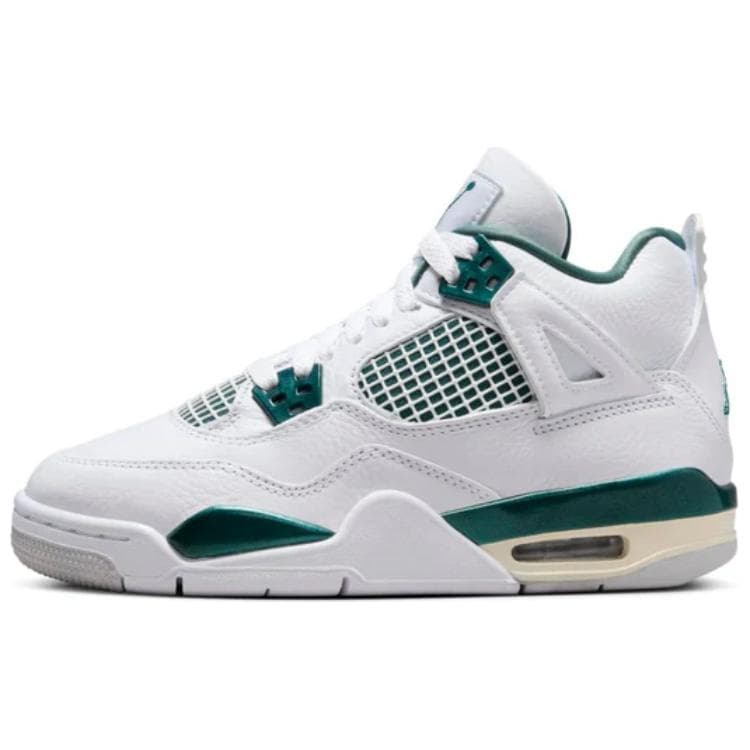 Air Jordan 4 Retro GS Oxidized Green Barnsneakers Vit Neutralgrå FQ8213-103 cm