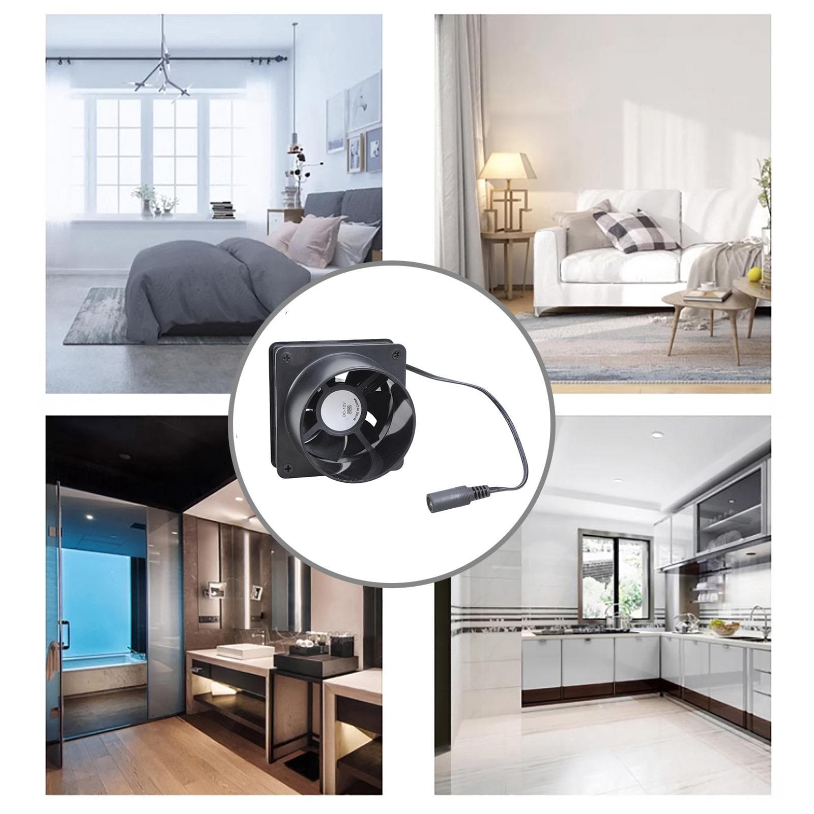Inline Kanalfläkt Ventilation Utsug Boosters Fläktfilter Kanalpaket 12V Utsugsfläkt Utsugsfläkt För Hushåll Utomhus