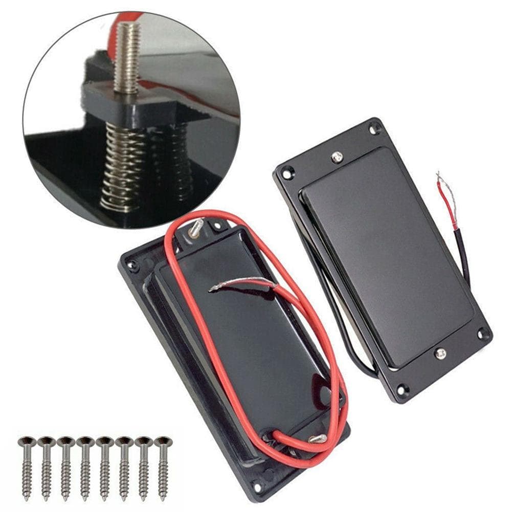 MX0310D 2st Gitarrförseglade Humbucker Pickuper Dubbelspole Bridge & Neck Pickup Set för LP Electric svart