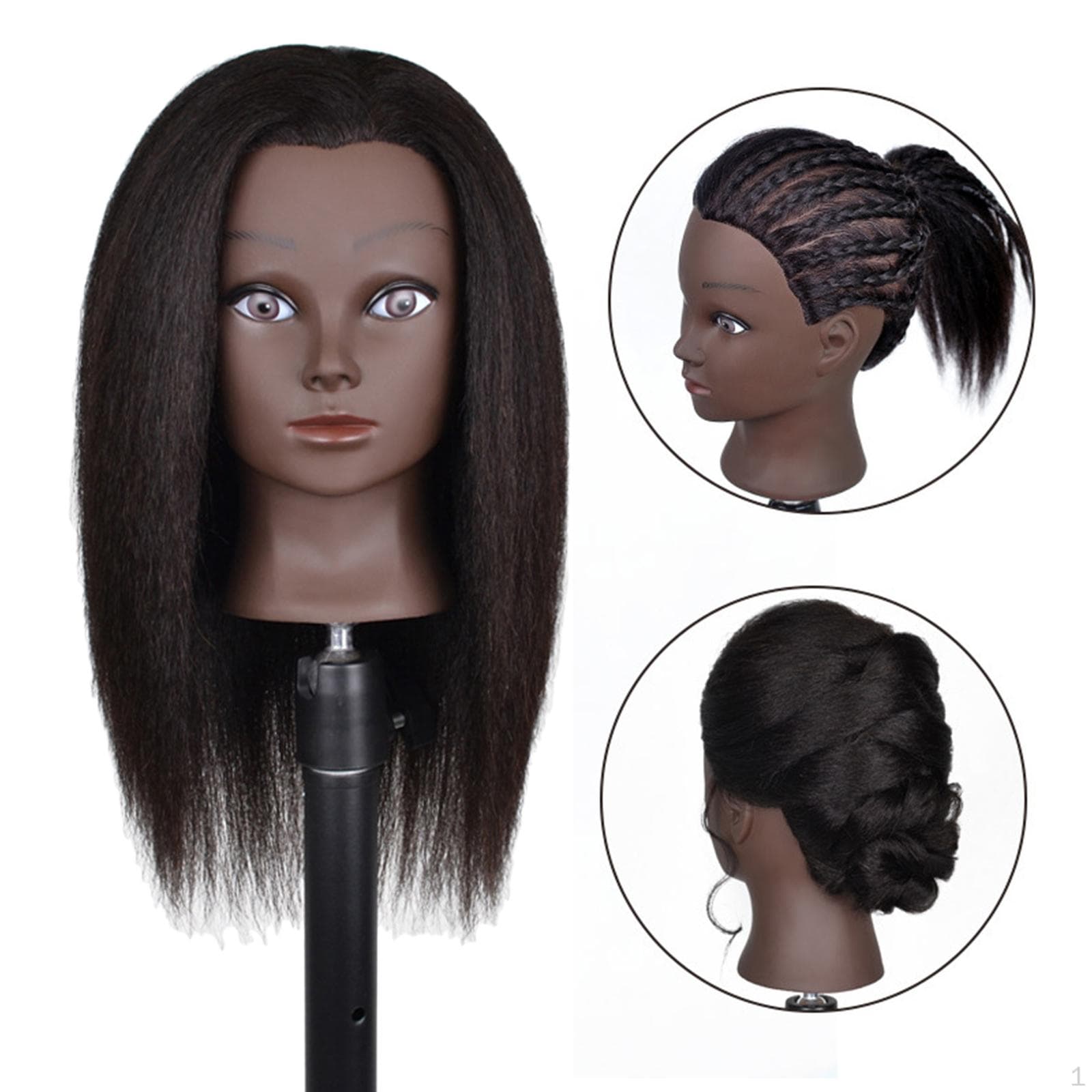 Frisör Kosmetologi Afro Hair Manikin Head