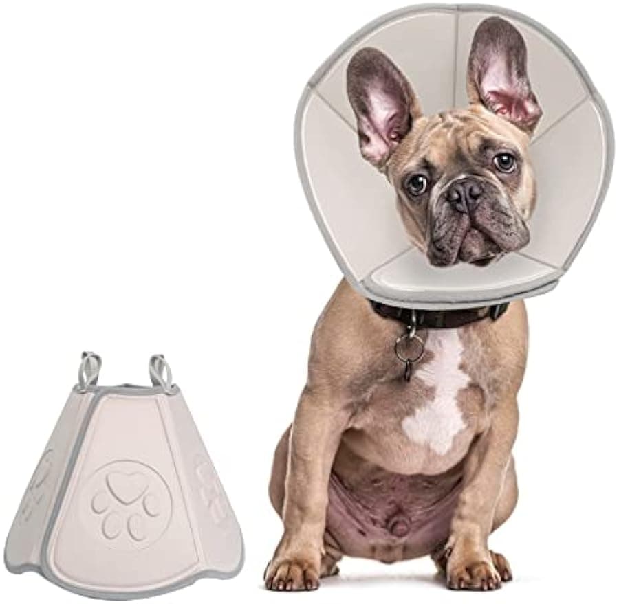 Justerbar mjuk hundkon, återställningshalsband för hund efter operation Antibett slickande sårläkning, Elizabethhalsband, EVA-halsbandsskyddande