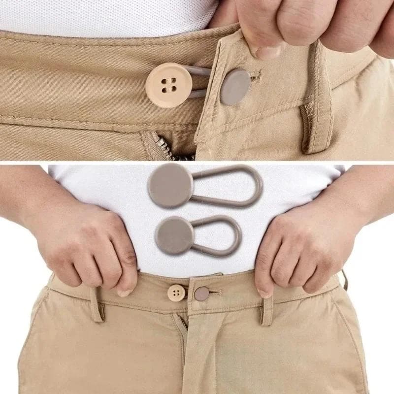 15mm/18mm Byxförlängningsknappar Flexibla Midjeförlängare för Svarta Jeans Byxor Graviditetsbyxor Kjol Förlängningsknapp svart
