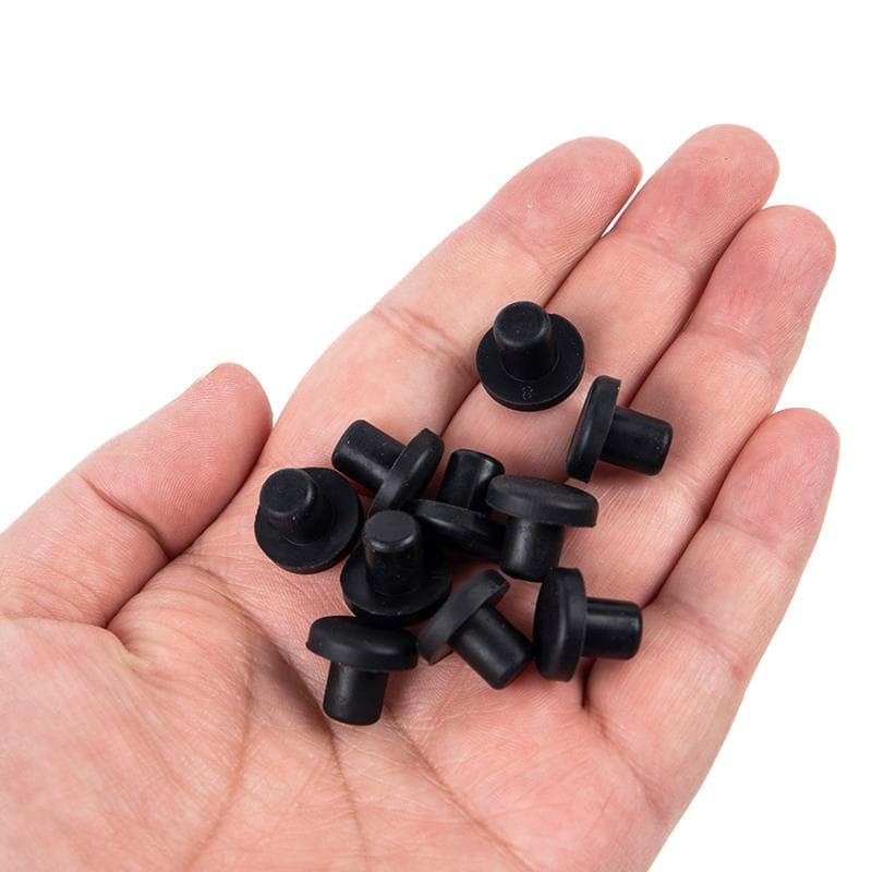 10 st Massiva Gummihålskydd 3-12 mm Högtemperaturbeständighet Tätningshålspluggar