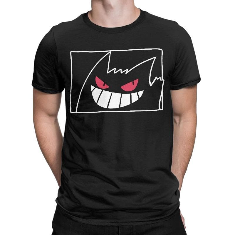 Sommar Pokémon Gengar Tecknad Kreativ Tryck Tvättad T-shirt Herr- och Dam Amerikansk Trend Lös Casual Kortärmad Topp cm