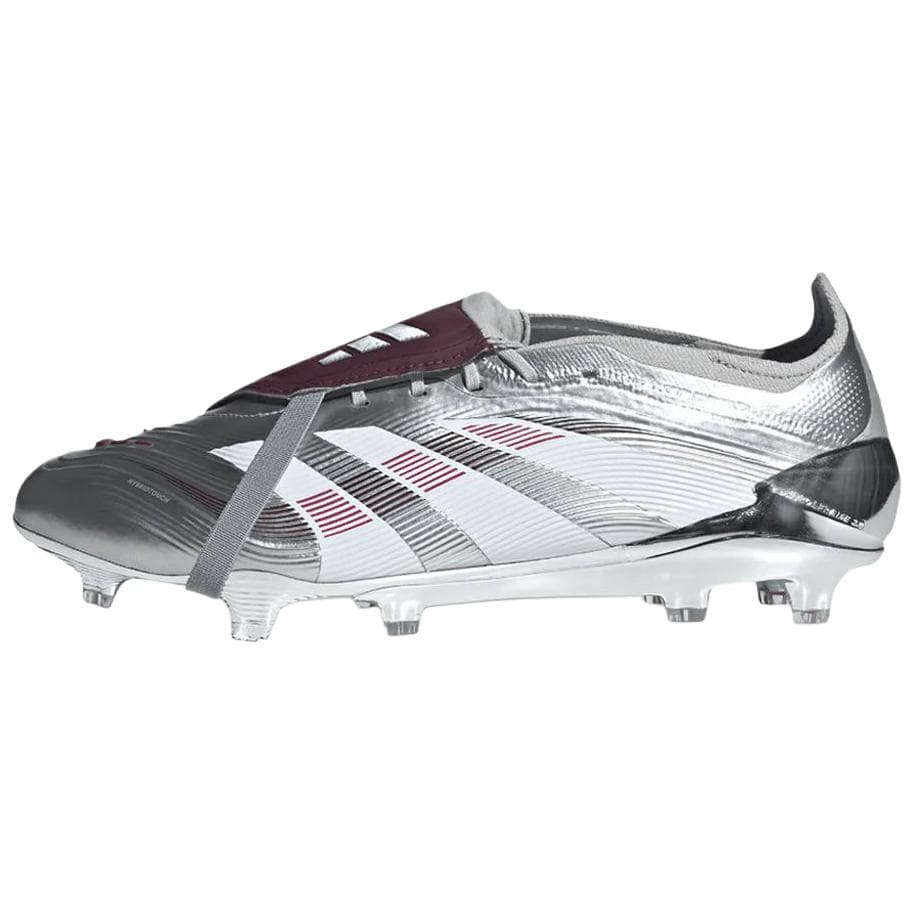 Jude Bellingham x adidas Predator Elite Vikbar Plös FG Chrome Dream Unisex Sneakers Silver Silver-Metallic Legacy-Bordeaux IH0894 cm