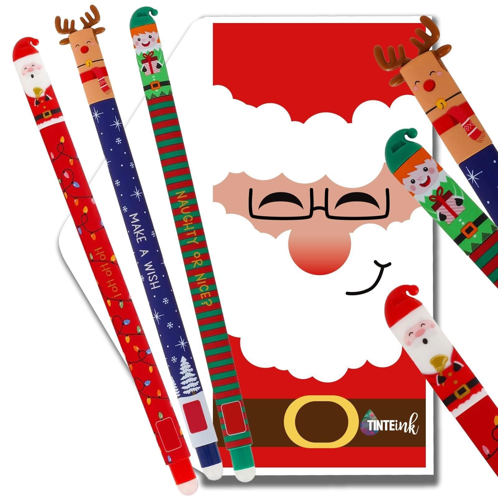 Generisk raderbar Pen Set Christmas Special Edition 3 Pens Perfect Cute 1ml Refill