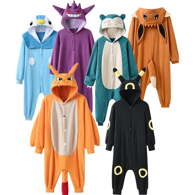 Tecknad Onesie För Barn Gengar Ett stycke Pyjamas Barn Kigurumi Halloween Cosplay Kostym Party Present cm legering orange färg