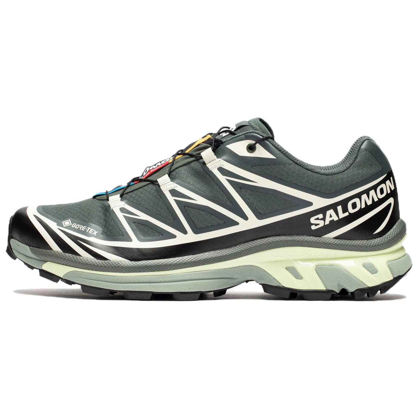 Salomon XT-6 GORE-TEX Urban Chic Lime Cream Unisex Sneakers Grå Svart L47581300 cm