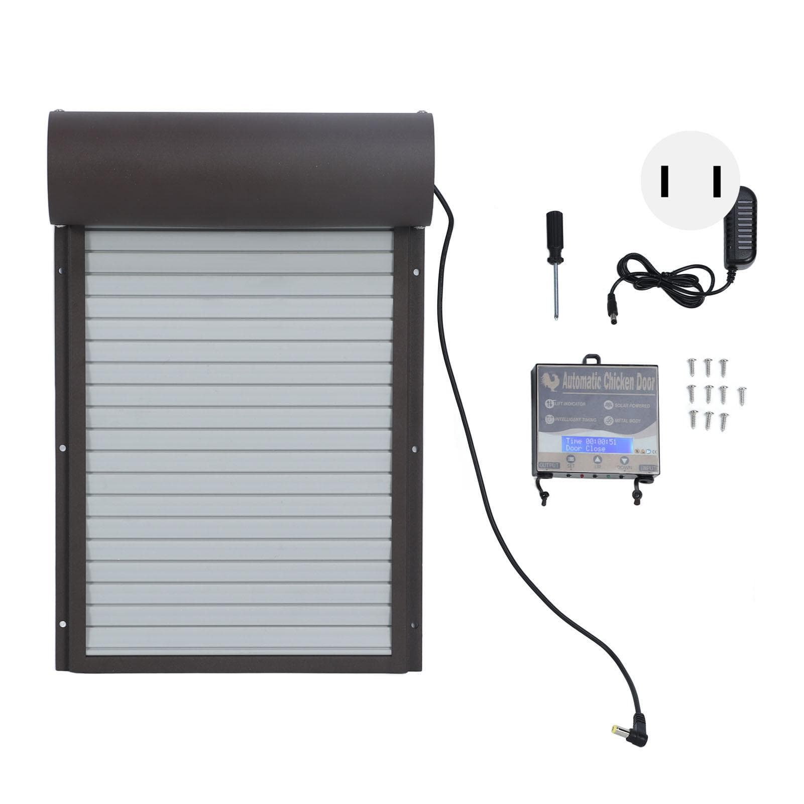 Batteridriven Automatisk Hönshusdörr Automatisk Hönshusdörröppnare med Timer för Anka