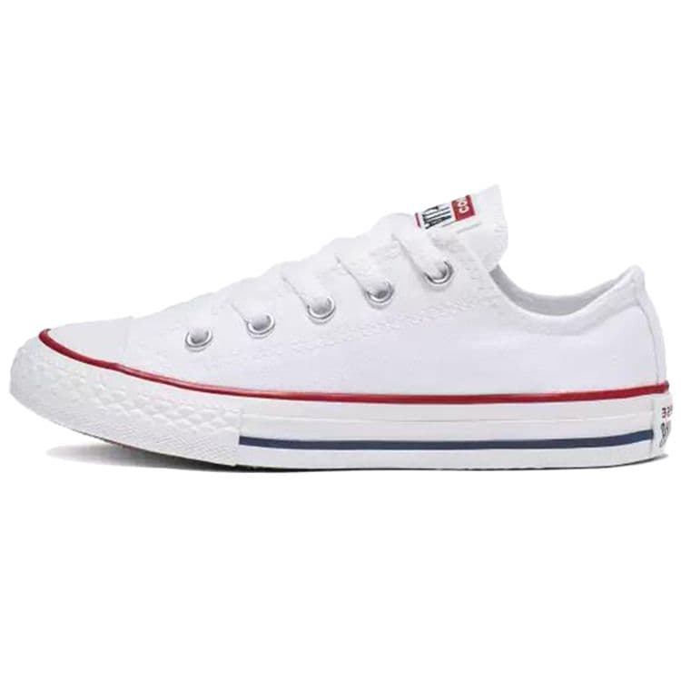 Converse Chuck Taylor All Star Canvas Vintage Casual Slitstarka Låga Skateboardskor Barnsneaker Vit 3J256C cm