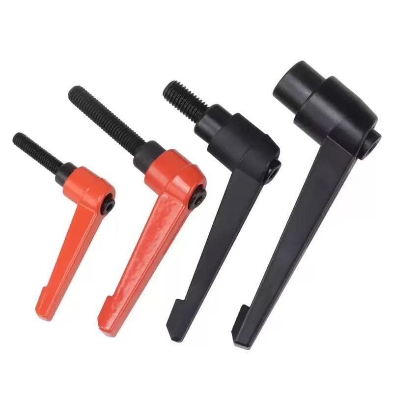 M4 M5 M6 M8 M10 M12 M16 Spännhandtag Maskineri Justerbart Handtag Låsande Yttre Utvändig Gänga Knopp Legerat Stål orange