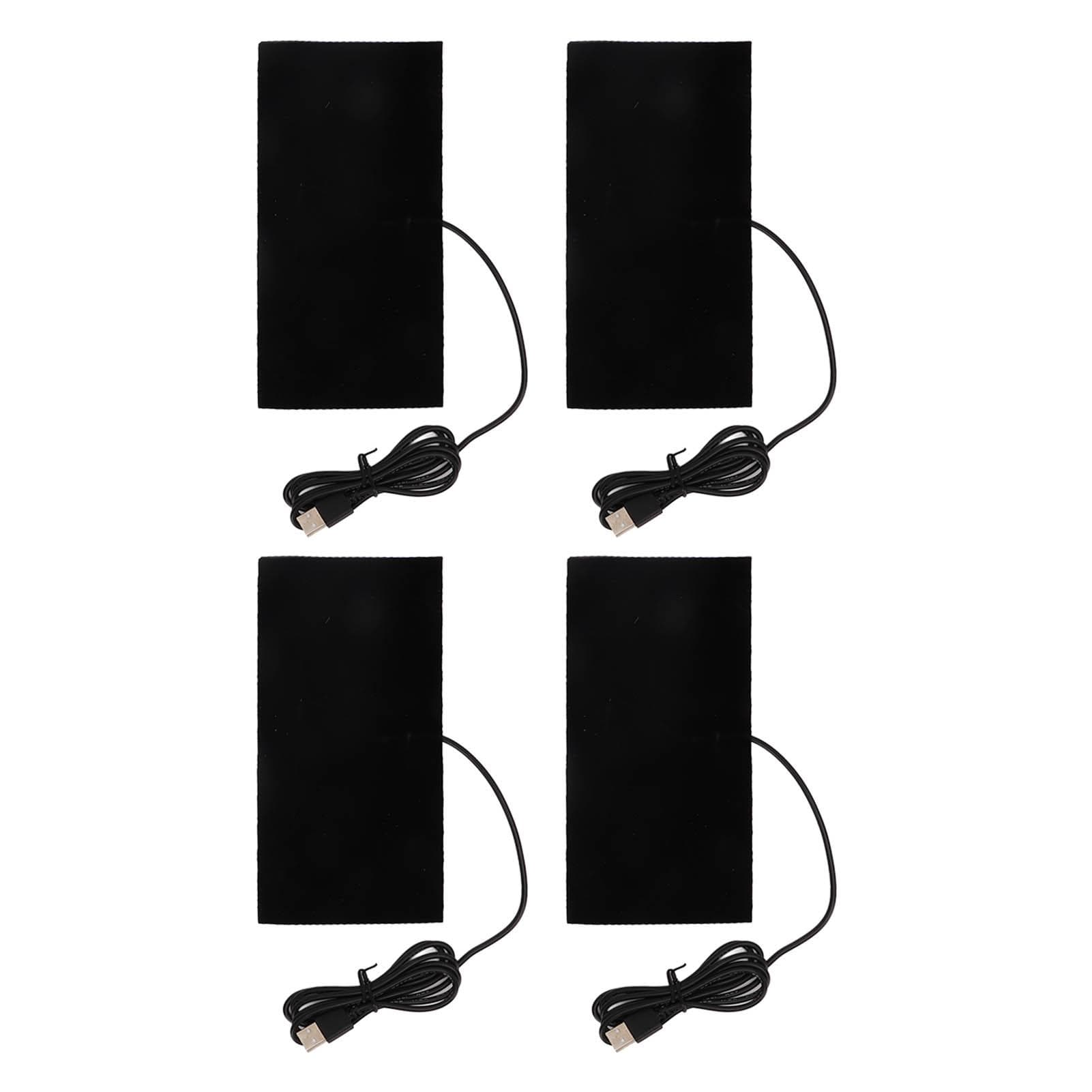 4 st USB Värmedyna Multifunktionell Kolfiber Tvättbar Elektrisk Värmedyna för Axel Nacke