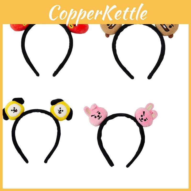 Bt21 Line Friends 3D Plyschpannband För Kvinnor Mjukt Och Bekvämt Hårband Med Chimmy Öron cm