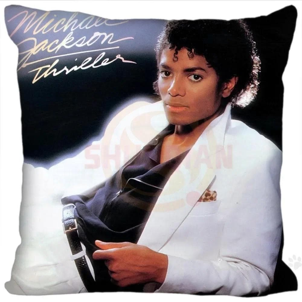 Anpassade Superstjärna Michael Jackson Fyrkantiga Örngott dragkedja Mode Anpassat Kuddfodral 20x20cm 35x35cm 40x40cm Dropshipping