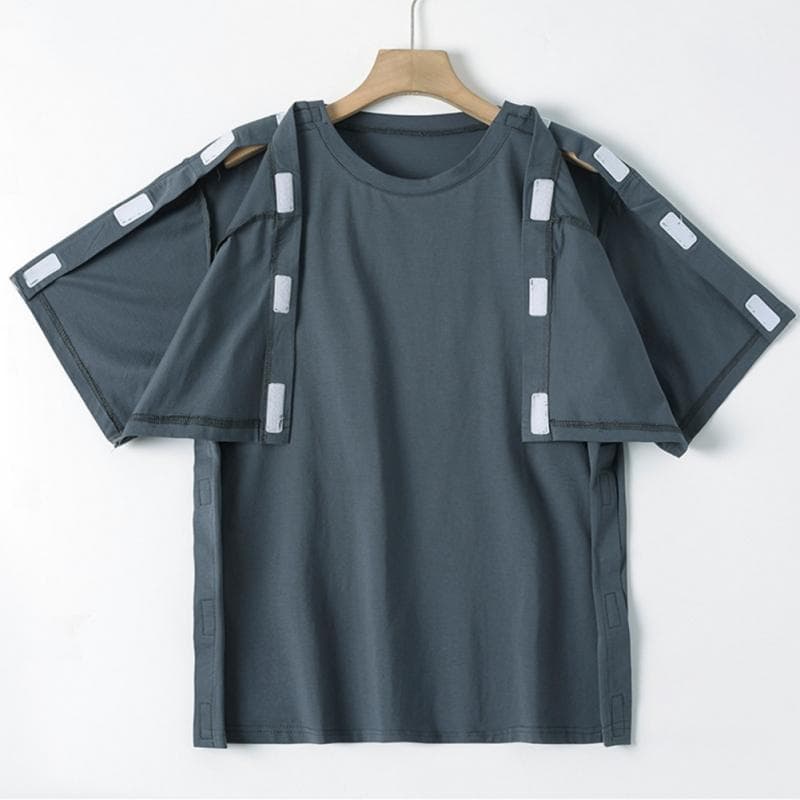 Helt Öppningsbar Patientvård T-shirt Postoperativ Lätt på/Lätt av Vårdtopp cm