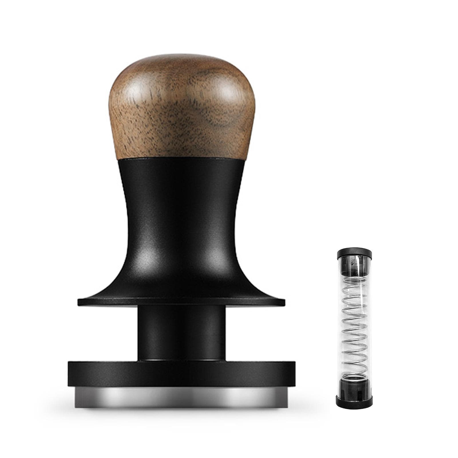 MHW-3BOMBER Platt Bas Kaffetamper 30 Lbs Konstant Tryck Kalibrerad Fjäderbelastad Tamper med