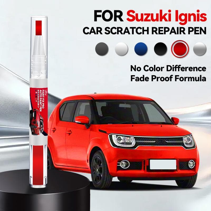 Bilfärg Reparationspenna För 2000-2025 SUZUKI IGNIS Färgrepor Reparationssats Grå Orange Svart ZAM Blå Gul Silver pärlvit färg