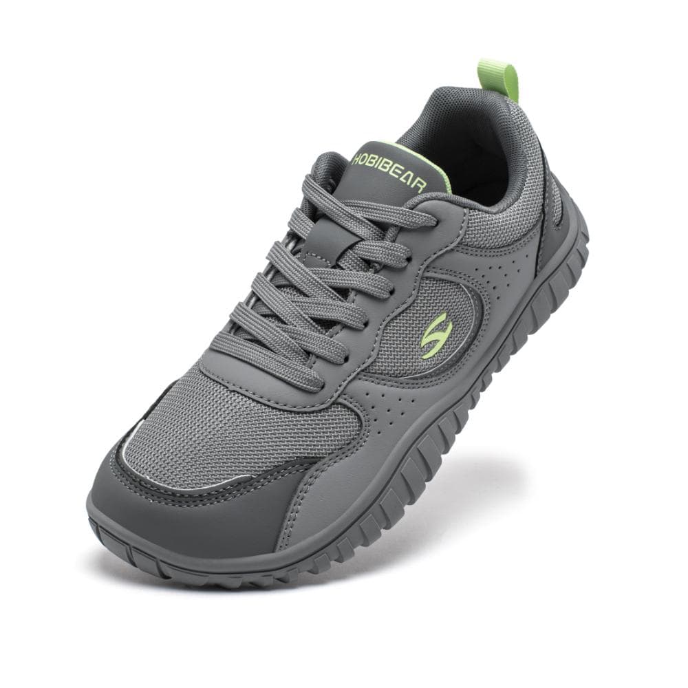 Hobibear Unisex Sneakers med bred tå Bekväma promenadskor Snörning Utomhus Resa Andningsbara Sneakers cm grön